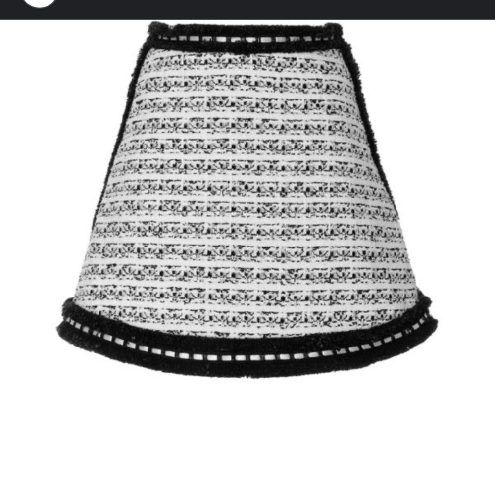 Alexis black white tweed skirt revolve classic winter boho designer casual $300 - Picture 4 of 9